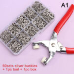 50 SETS SNAP FASTENERS TOOL KIT