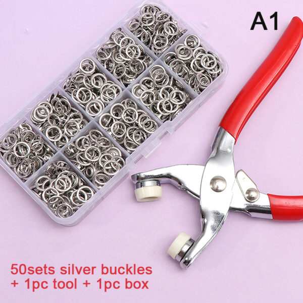 50 SETS SNAP FASTENERS TOOL KIT