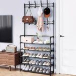 5 LAYER SHOE RACK WITH COAT HANGER - Image 5