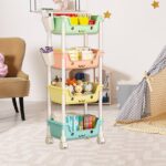 KIDS 4 LAYER MULTY COLOUR STORAGE TROLLY - Image 4