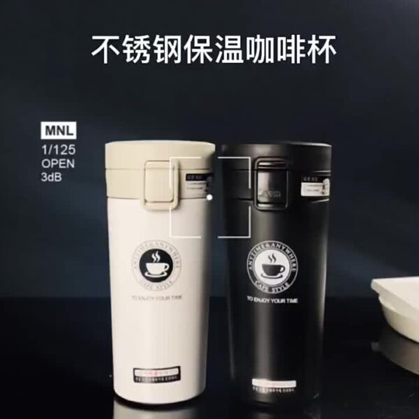 STAINLESS STEEL THERMOS COFFEE MUG