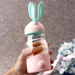 BUNNY GLASS WATER BOTTLE - Image 2