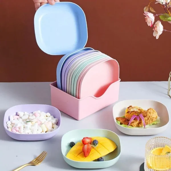 10 PCS PLASTIC SERVING PLATE