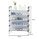 5 LAYER SHOE RACK WITH COVER - Image 4