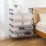 5 LAYER SHOE RACK WITH COVER - Image 8