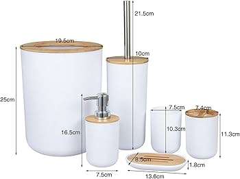 6 Pcs Bathroom Accessory Set - Image 2