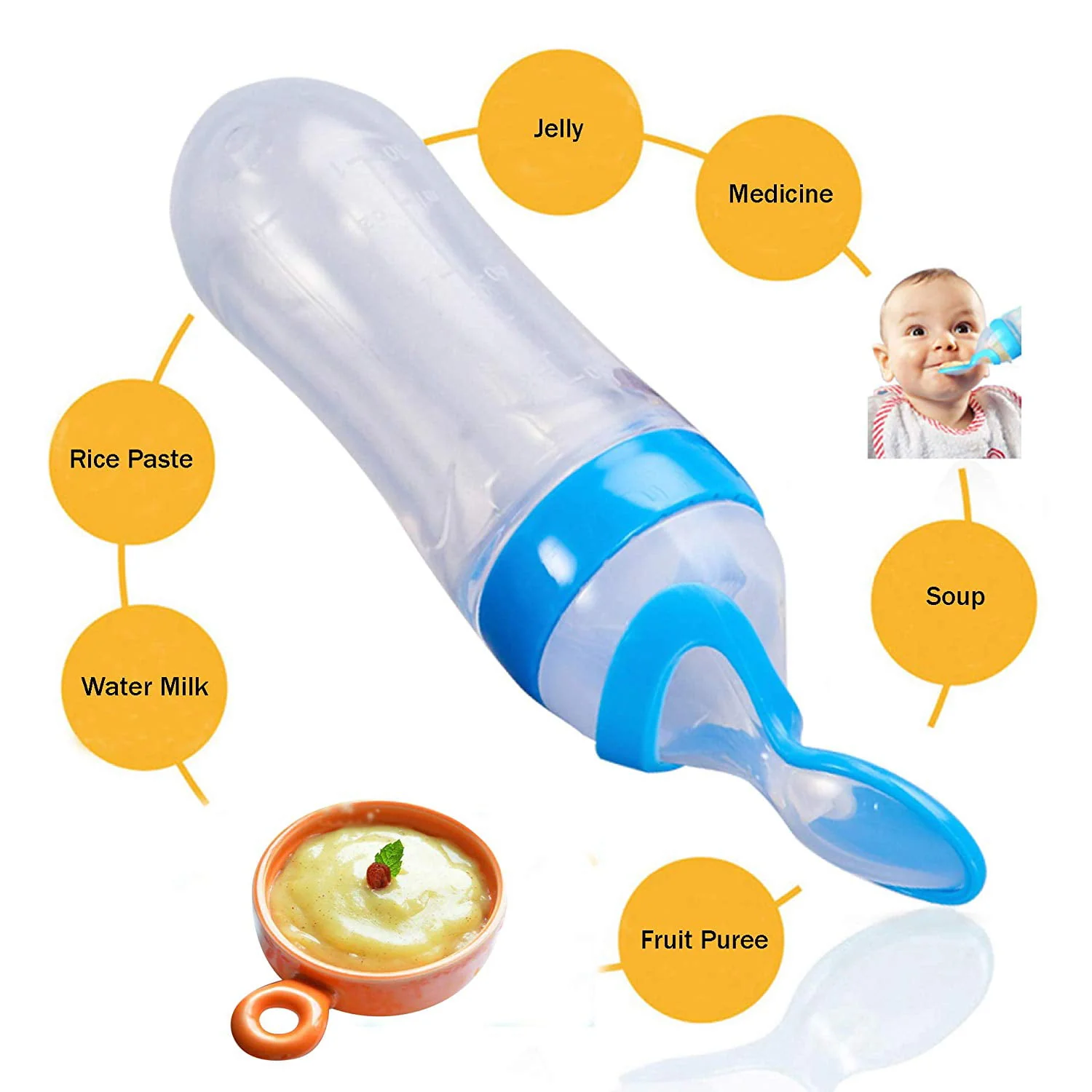 SILICON BABY FOOD BOTTLE - Image 3