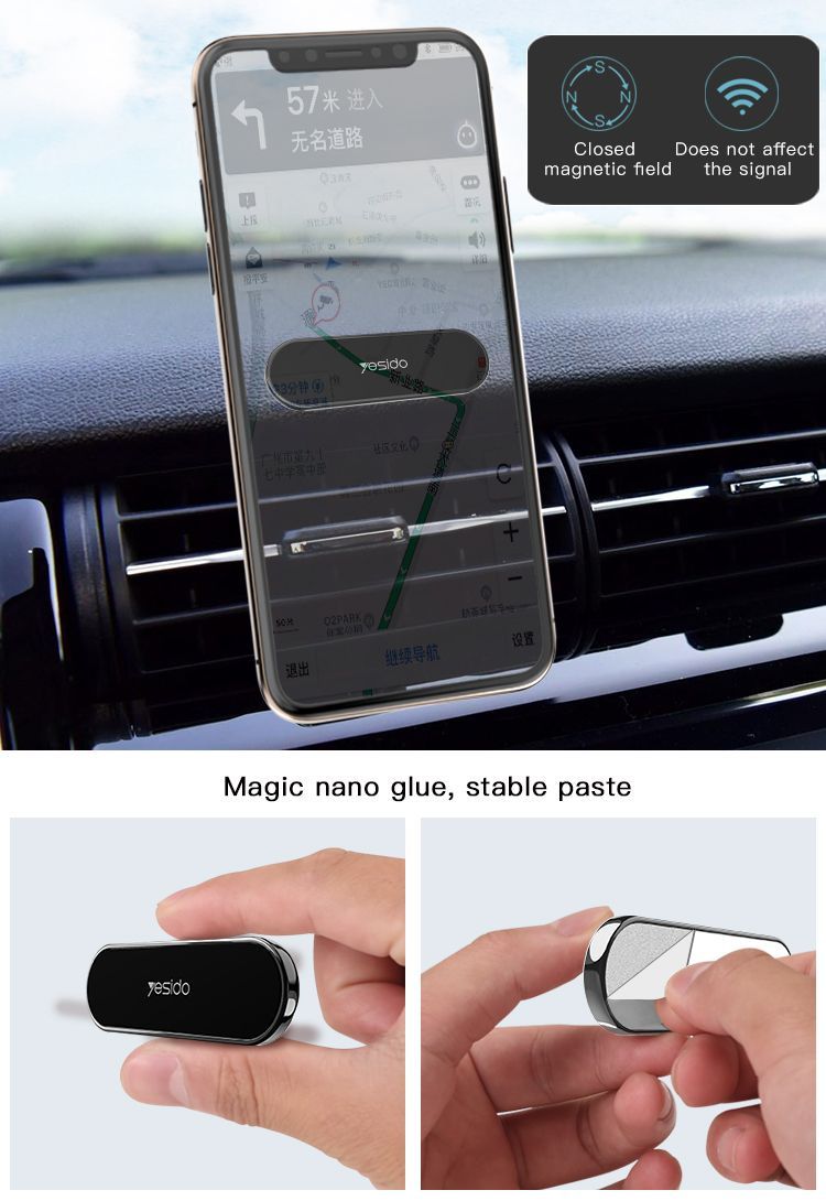 MINI SHAPE MAGNETIC STRIP CAR PHONE HOLDER - Image 2