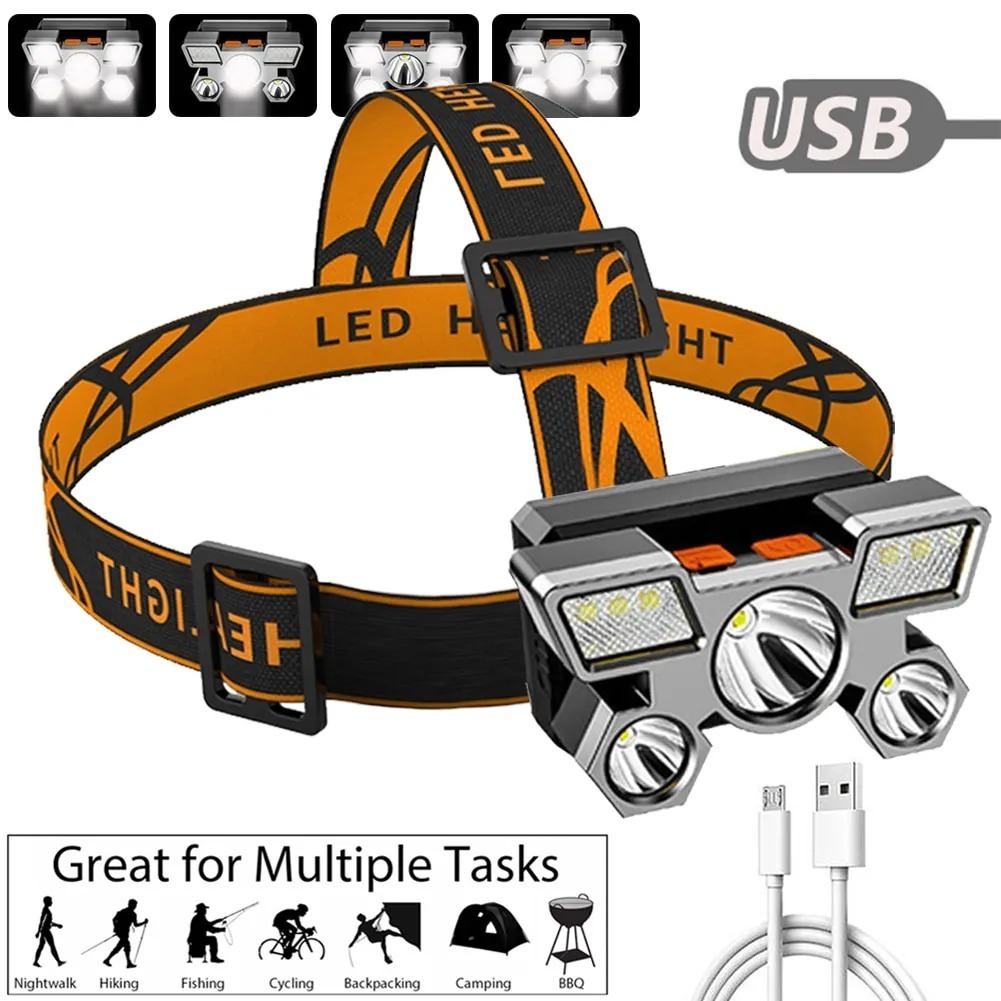 4 IN 1 HEAD TORCH - Image 3