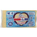 MUM & ME BABY DIAPERS 4 PCS 6KG-10KG MEDIUM