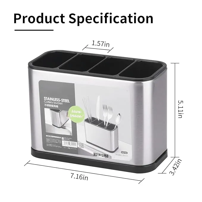 STAINLESS STEEL BOX SPOON HOLDER - Image 3