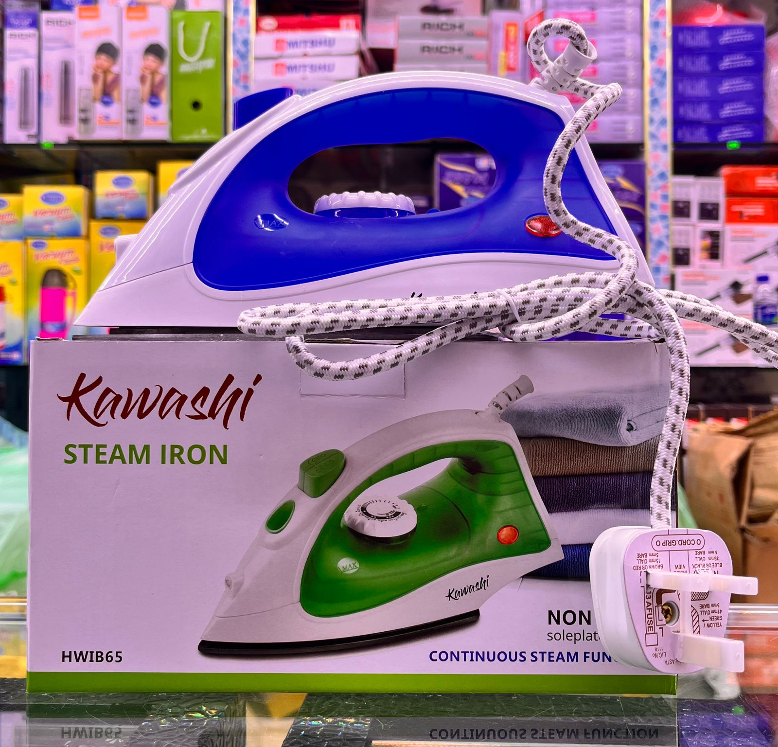 KAWASHI STEAM IRON 1600W IB65 - Image 2