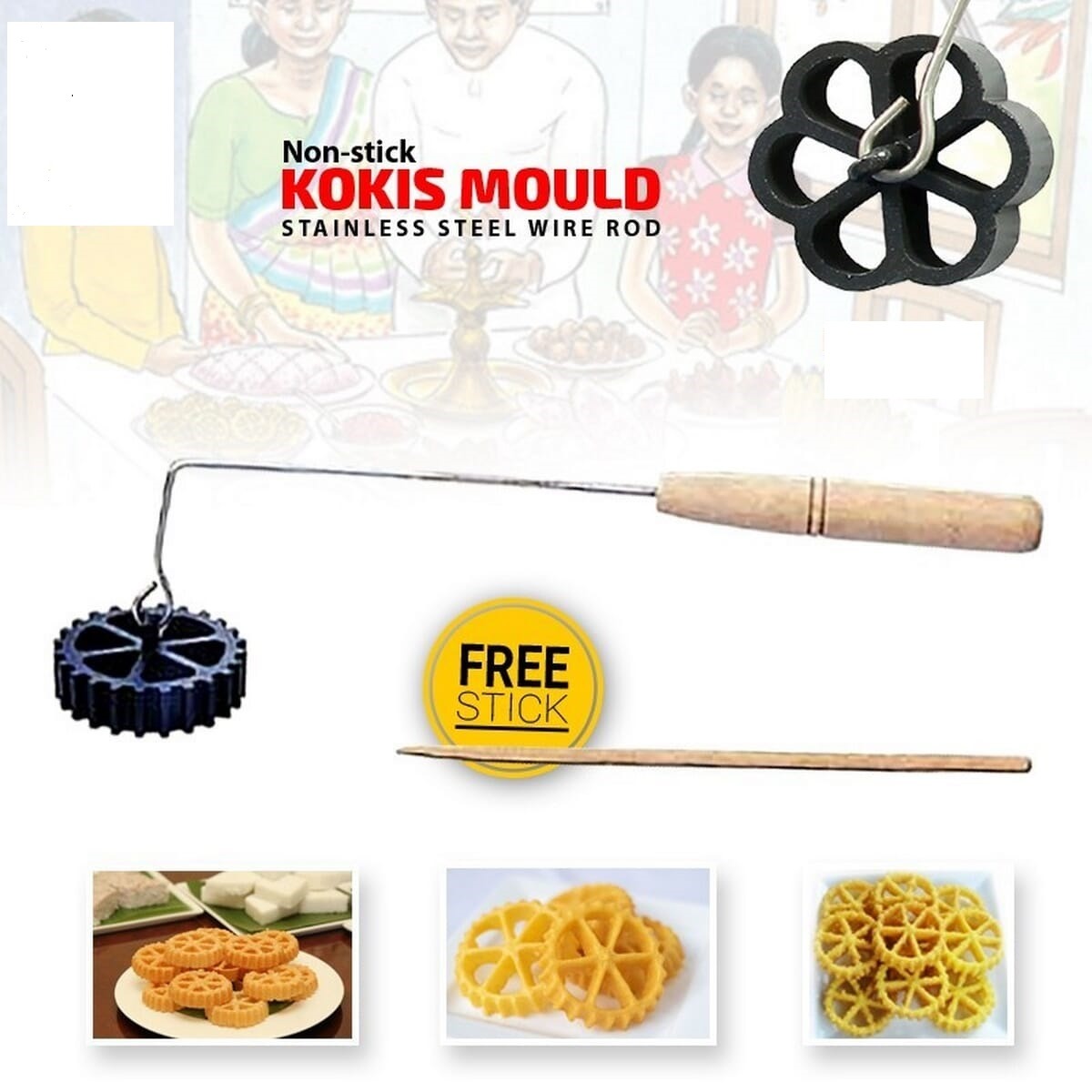 CLASS NATIONAL NONSTICK KOKIS MOULD