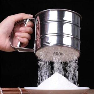 STAINLESS STEEL HAND HELD FLOUR SIEVE CUP