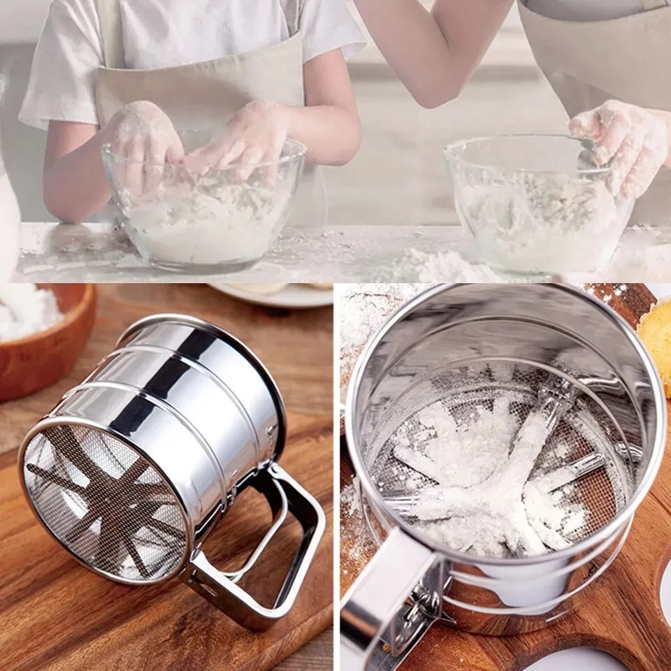 STAINLESS STEEL HAND HELD FLOUR SIEVE CUP - Image 5